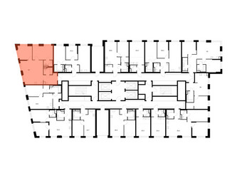 Планировка двухкомнатной(квартира) площадью 69 квадратных метров в ЖК “ЖК 2-й Иртышский”