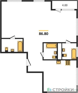 Планировка квартиры, ID 161049