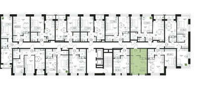 Планировка студии(квартира) площадью 28.8 квадратных метров в ЖК “ЖК Пушкино Град”