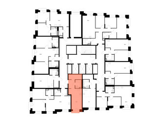 Планировка студии(квартира) площадью 31.1 квадратных метров в ЖК “ЖК Онежский вал”