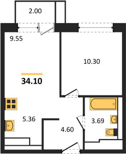 Планировка квартиры, ID 124035