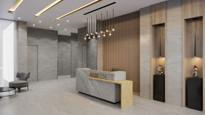 Планировка трехкомнатной(квартира) площадью 123.3 квадратных метров в ЖК “ЖК MainStreet”