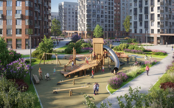 Детская площадка в ЖК "Новые Ватутинки"