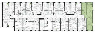 Планировка трехкомнатной(квартира) площадью 65.2 квадратных метров в ЖК “ЖК Пушкино Град”