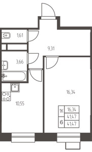 Планировка квартиры, ID 541480