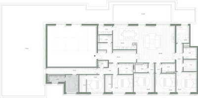 Планировка 4+ комнатной(квартира) площадью 461.32 квадратных метров в ЖК “Фамильный дом Люче”
