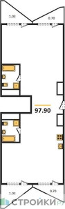 Планировка квартиры, ID 88587