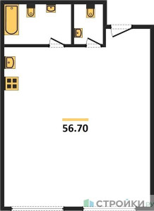Планировка апартаментов, ID 105181