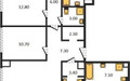 Планировка 4+ комнатной(квартира) площадью 151.9 квадратных метров в ЖК “ЖК Sydney Prime (Сидней Прайм)”