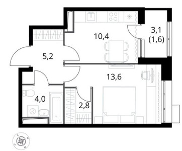 Планировка квартиры, ID 520688