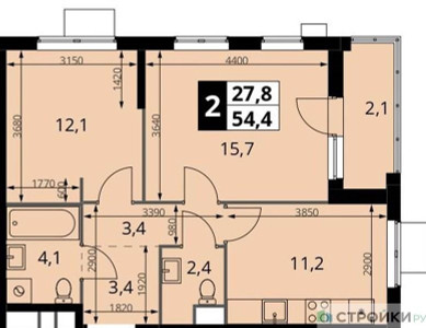 Планировка квартиры, ID 347884
