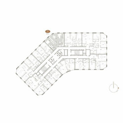 Планировка трехкомнатной(апартаменты) площадью 81.16 квадратных метров в ЖК “ЖК D'ORO MILLE (Доро Милле)”
