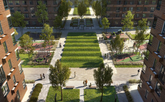 Придомовая территория ЖК "Holland Park"