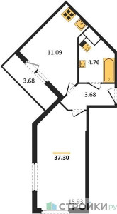 Планировка квартиры, ID 147429