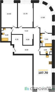 Планировка квартиры, ID 533125