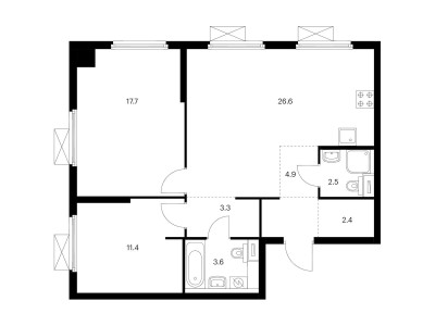 Планировка квартиры, ID 184089