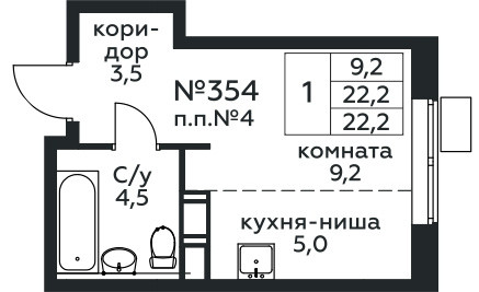 Планировка квартиры, ID 204208
