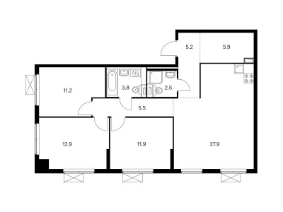 Планировка квартиры, ID 82558