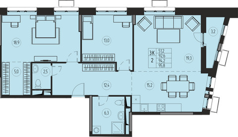Планировка квартиры, ID 508108
