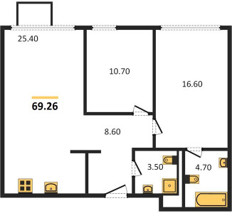 Планировка квартиры, ID 117937