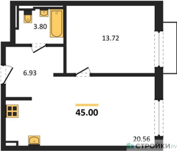 Планировка квартиры, ID 458517