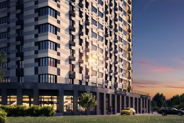 Планировка однокомнатной(квартира) площадью 34.9 квадратных метров в ЖК “ЖК Лучи”