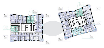 Планировка однокомнатной(квартира) площадью 56.79 квадратных метров в ЖК “СберСити в Рублево-Архангельском”