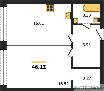 Планировка апартаментов, ID 213557