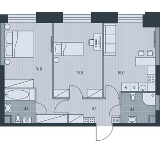 Планировка квартиры, ID 527088