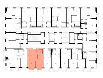 Планировка однокомнатной(квартира) площадью 38.6 квадратных метров в ЖК “ЖК 2-й Иртышский”