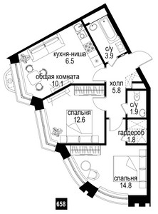 Планировка квартиры, ID 207844