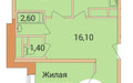 Планировка трехкомнатной(квартира) площадью 78.6 квадратных метров в ЖК “ЖК Дом у реки”