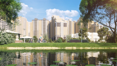 Планировка однокомнатной(квартира) площадью 47.6 квадратных метров в ЖК “ЖК Одинбург”