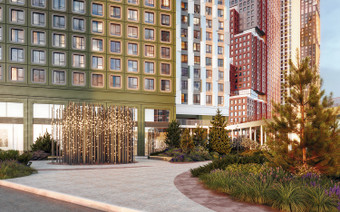 Двор в ЖК “ULTIMAcity”