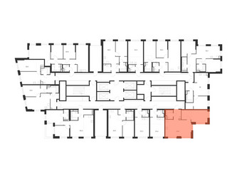 Планировка однокомнатной(квартира) площадью 47.9 квадратных метров в ЖК “ЖК 2-й Иртышский”