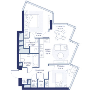 Планировка квартиры, ID 453915