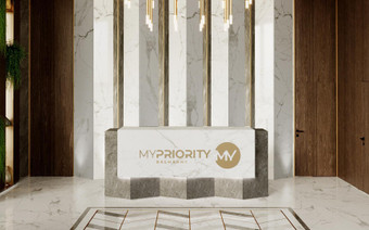 Ресепшен в лобби ЖК "MYPRIORITY Basmanny"