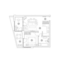Планировка двухкомнатной(квартира) площадью 48.3 квадратных метров в “ЖК ВЭРИ на Миклухо-Маклая”