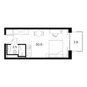 Планировка апартаментов, ID 552776