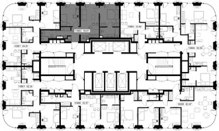 Планировка двухкомнатной(квартира) площадью 55.6 квадратных метров в “ЖК SET (Сет)”