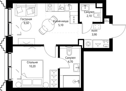 Планировка квартиры, ID 544610