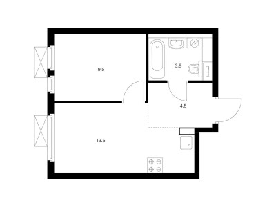 Планировка квартиры, ID 136896