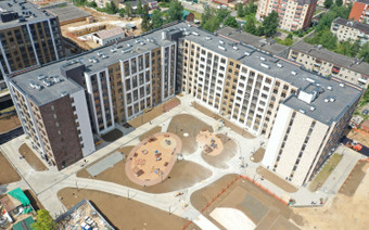 территория ЖК Миниполис Серебрица