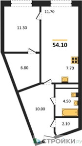 Планировка квартиры, ID 528978