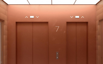 Зона ожидания лифтов ЖК Eleven
