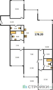 Планировка квартиры, ID 128398