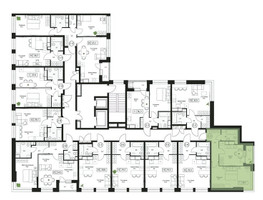 Планировка однокомнатной(квартира) площадью 41 квадратных метров в “ЖК Пушкино Град”