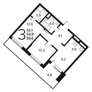 Планировка квартиры, ID 550554