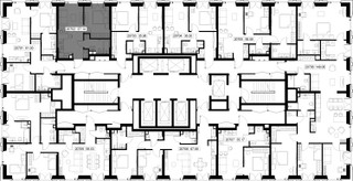 Планировка однокомнатной(квартира) площадью 37.1 квадратных метров в “ЖК SET (Сет)”