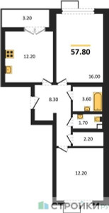 Планировка квартиры, ID 317364